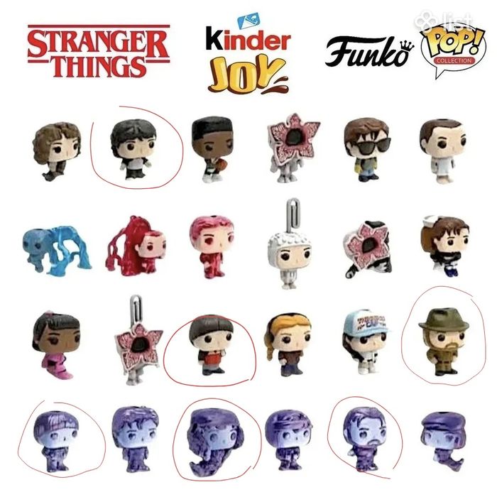 Фігурки Kinder Joy Stranger Things Дивні дива Очень странные дела ОСД