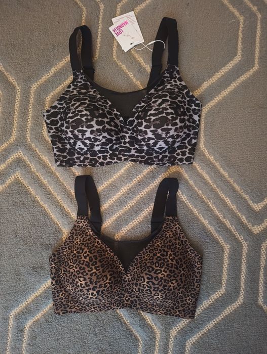 Biustonosze r.S bezszwowe na wzór Triumph mega wygodne 2 szt