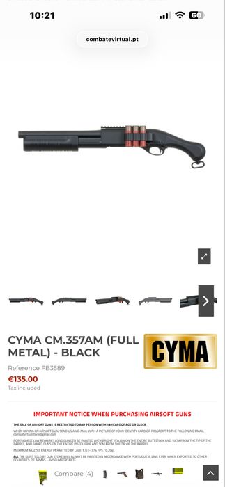 Shotgun cyma cm.357am