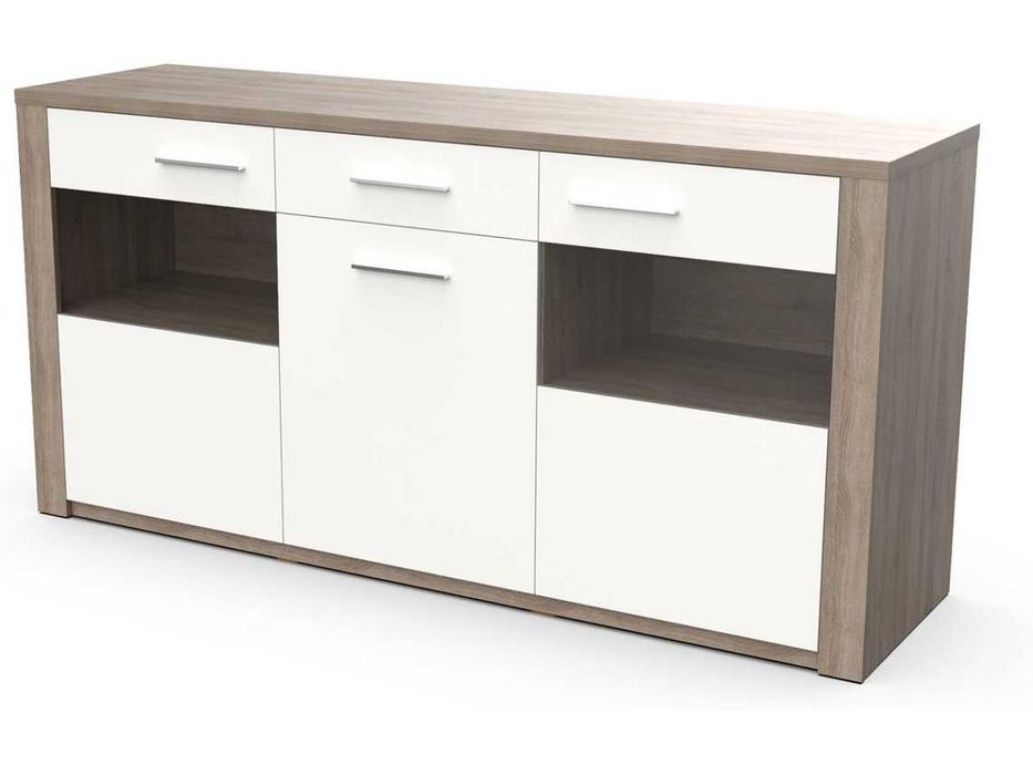 Consola LOURINI Paris Cinzento e Branco