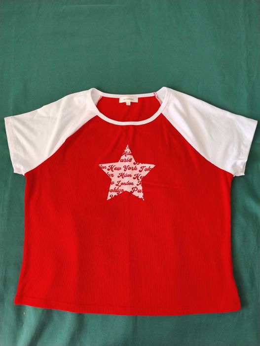 Bluzka T-shirt Gucci XXL koszulka biała z serduszkiem na lato