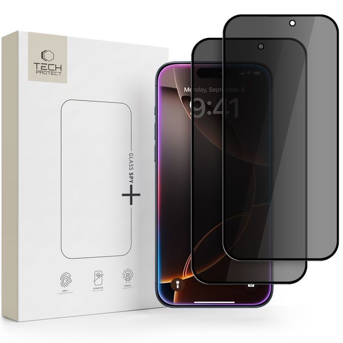 Szkło prywatyzujące Tech-Protect glass … 2-pack iPhone 18 Pro privacy