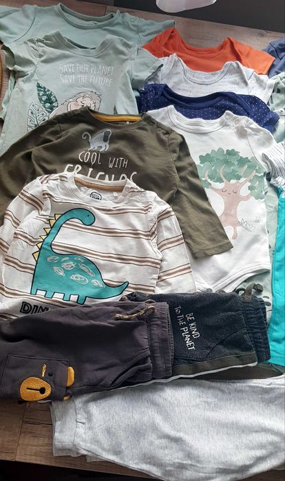 Duża paka ubrań r. 80 (chłopiec) 2