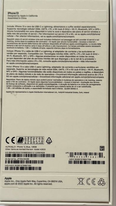 Iphone 13 Azul 128Gb
