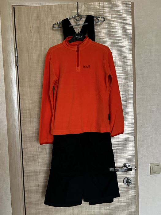 Гірськолижні штани + фліска(на дитину) Jack Wolfskin