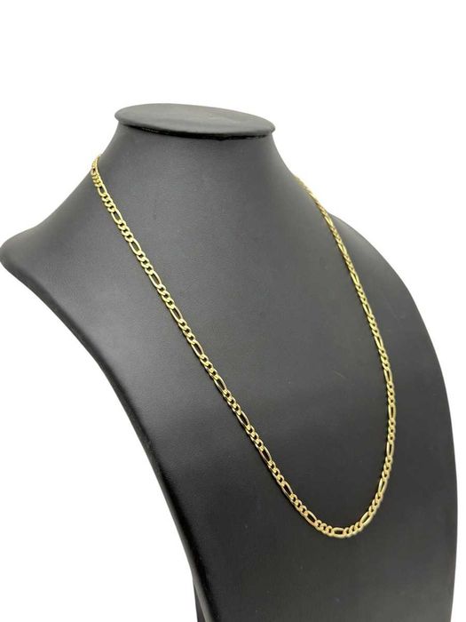 Piękny Złoty Łańcuszek Figaro 13,48G 585 60cm 2mm