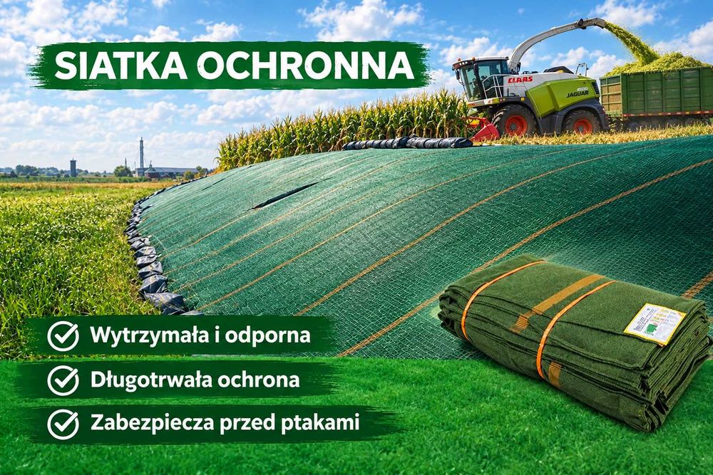 Siatka ochronna na pryzmy kiszonki z kukurydzy ZILL – Niemcy 10 lat gwarancji
