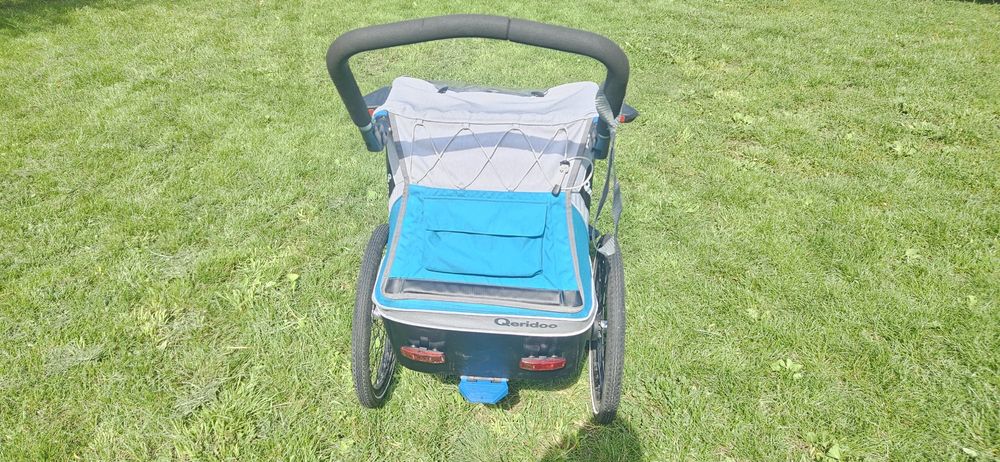 Qeridoo Kidgoo 1 przyczepka rowerowa + oś thru-axle 12m