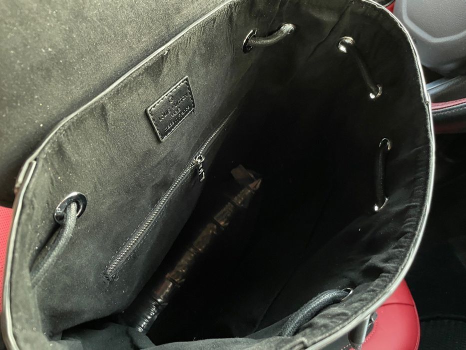 Louis Vuitton x Supreme мужской рюкзак черный оригинал портфель ранец