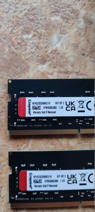 Kingston FURY 16 GB (2x8) SO-DIMM DDR4 3200 MHz Impact для ноутбуков