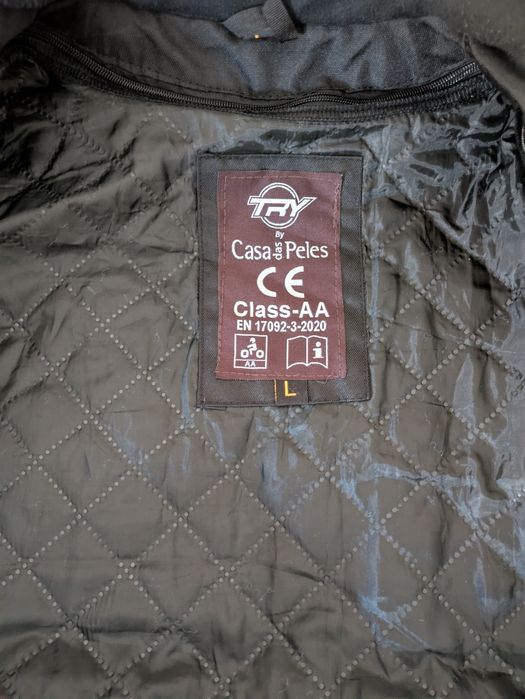 Blusão motard como novo