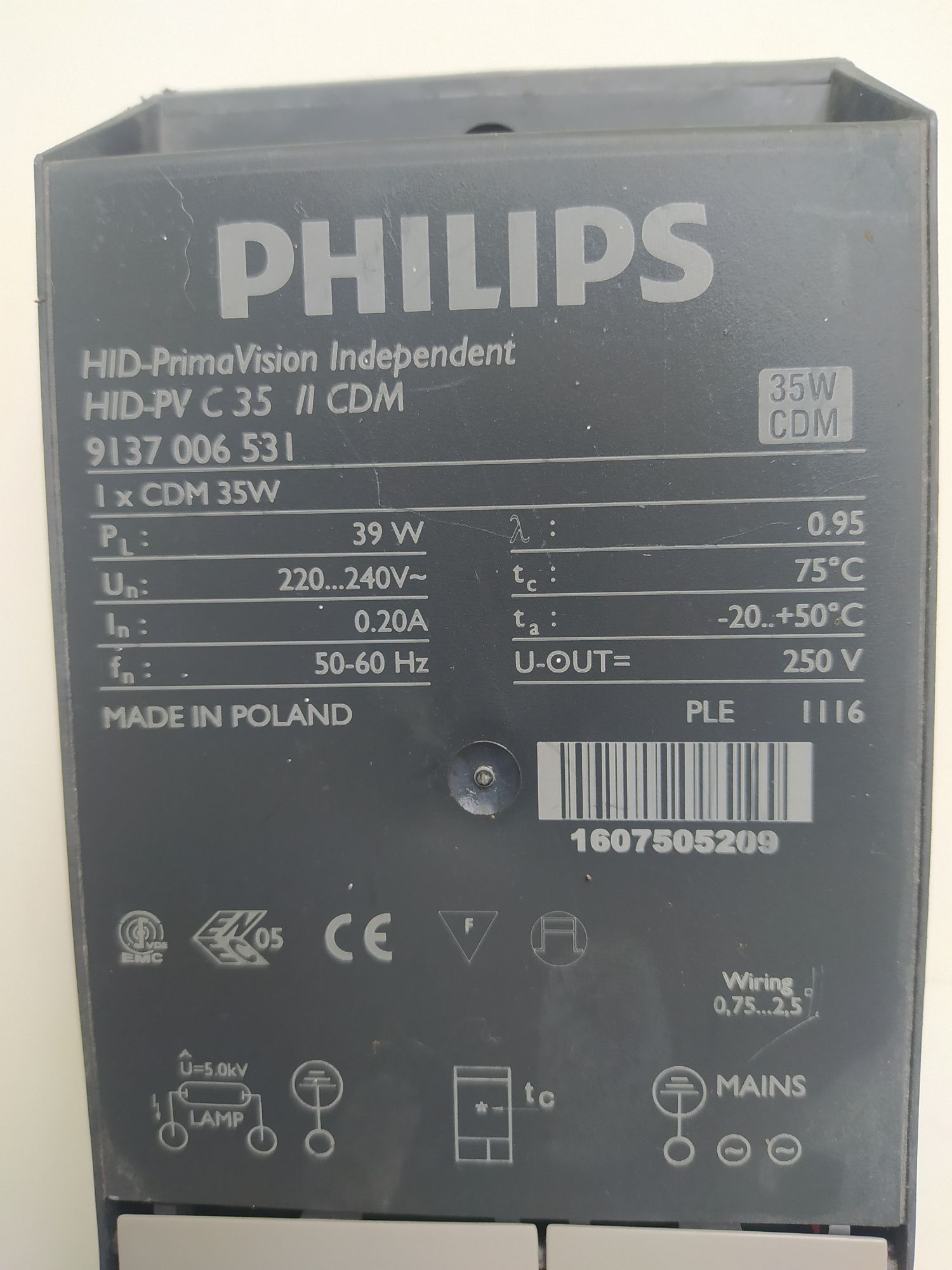 Epra Philips Hid Pv C 35 I Cdm 2 240v 50 60hz Ng 400 Grn Elektrika Mirgorod Na Olx