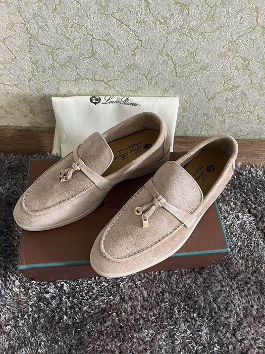 Лофери туфлі люкс якість  нові  Loro Piana замш натуральний