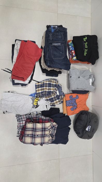 Pack roupa menino 6-7 anos 122cm - 30 peças