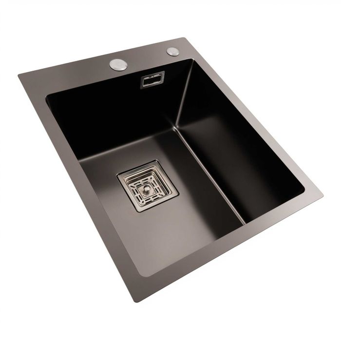 Мийка чорна на кухню розмір 400*500 (уцінка)
