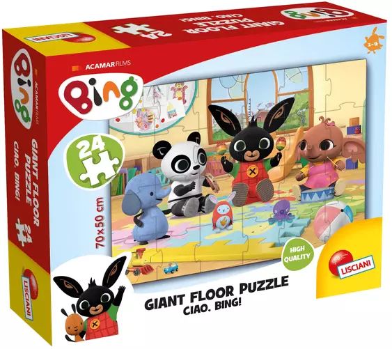 Puzzle podłogowe 24 elementy. Bing. Hello. Lisciani. Nowy Produkt