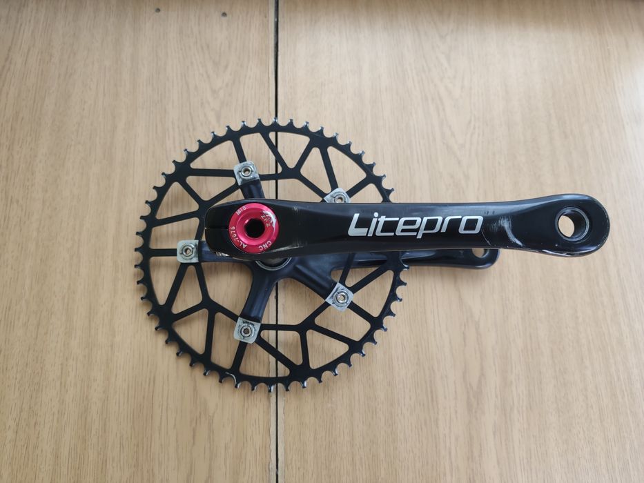 Litepro шатуни зірка 52T, BCD 130, вал 24мм бонки, вело трансмісія, передня система