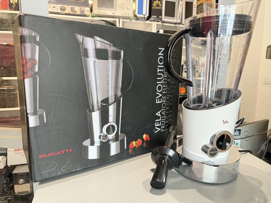 Blender kielochowy Bugatti Vela biały jak nowy