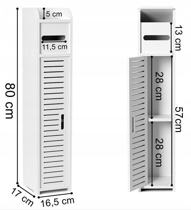Nowy biały organizer półka łazienkowa