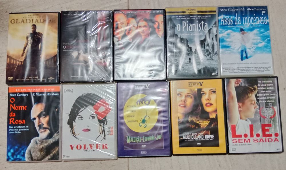 Filmes em DVD, de qualidade