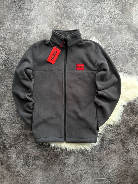 Зіп-Кофта Hugo Fleece  | Чоловіча Фліска | Чорна, Синя, Графіт | M–3XL
