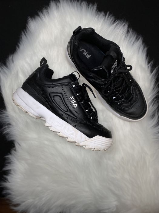 Buty sneakersy FILA | 39 | czarno-białe