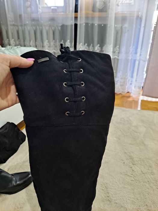 buty zimowe za kolano kozaki 39