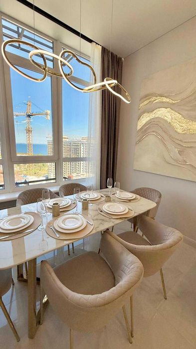 2к + Кухня гостиная ЖК Атмосфера Торг Вид на море Дизайнерский ремонт