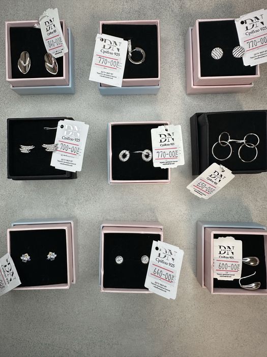 Срібні сережки нові 925