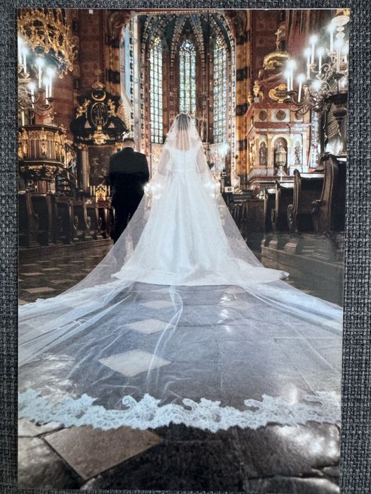 Welon ślubny 4-metrowy