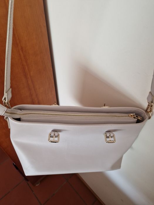 Bolsa feminina bege "Trussardi Jeans "