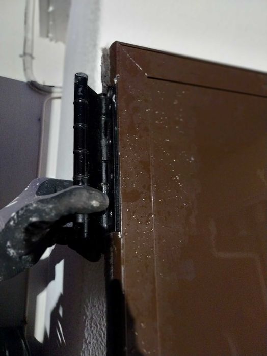 Porta de alumínio vaivem sem aro (194x76)