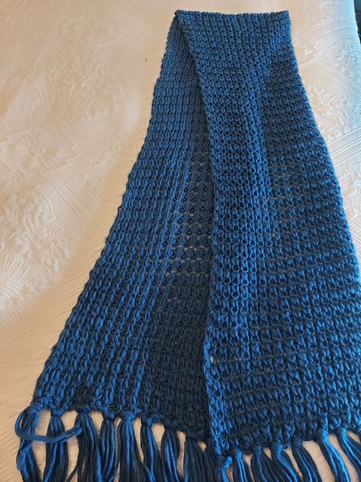 Cachecol verde quentinho