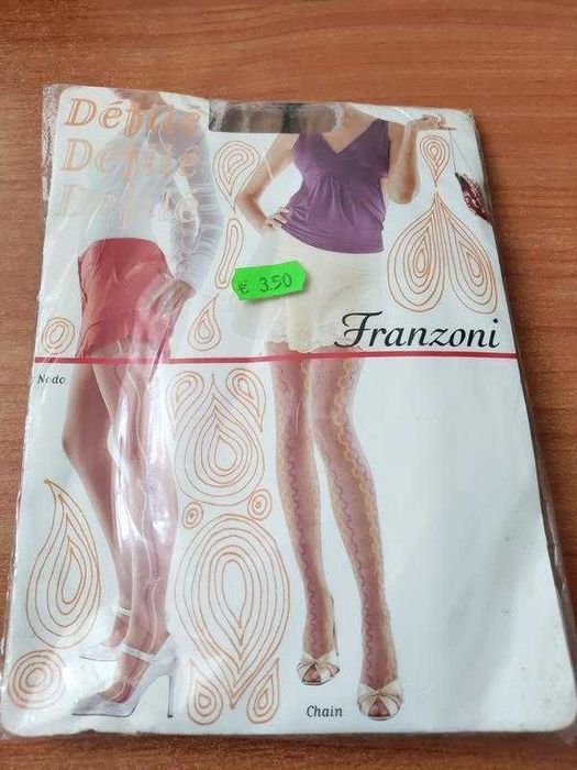 італійські колготки з візерунком капронові