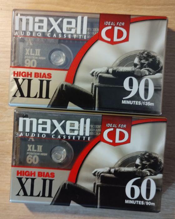 Аудіокасети Maxell XLII 90 та XLII 60 (Type II) Нові, запечатані