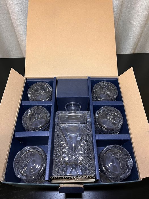 Conjunto de whisky em cristal