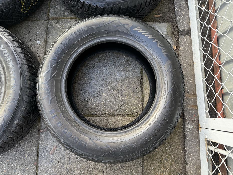 4 Opony Klasy Premium VREDESTEIN Zima M+S 195/65/15 Młode rocznikowo