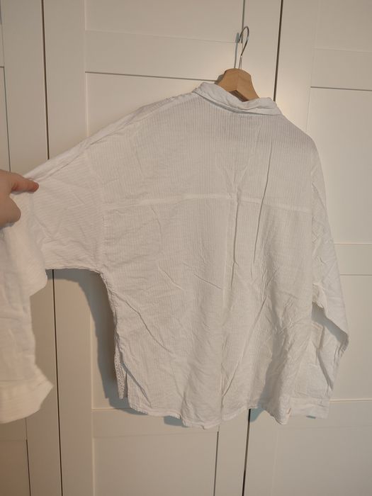 Bluzka koszulowa biała TU 22 elegancka romantyczna