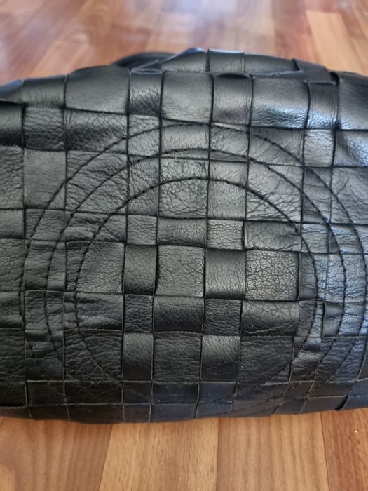 Кожаная плетеная сумка Luana Ferracuti