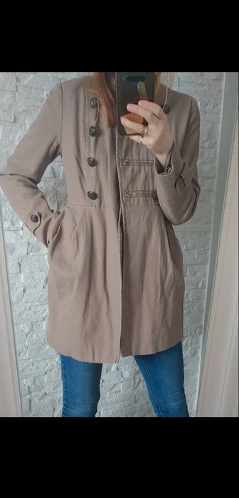 Płaszcz krótki przejsciowy bawełna