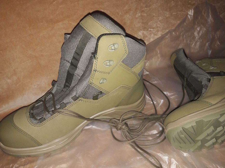 Берцы, ботинки, натуральная кожа,  зима, 48 размер. Стелька 32 см