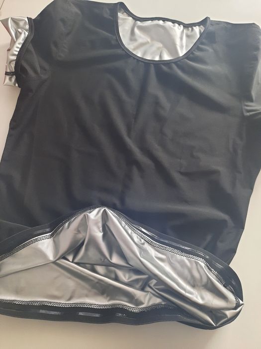 Koszulka czarna  thermo fitness roz. L-M