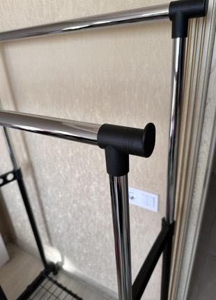 2 пересувних вішалки, подвійна + одинарна