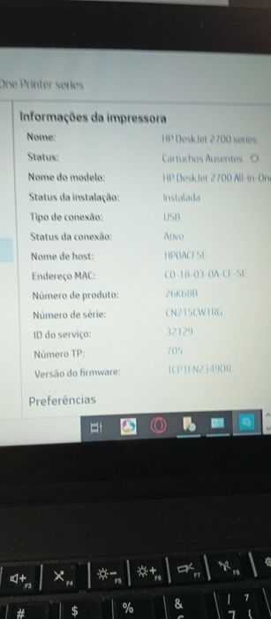 Vendo uma impressora HP Deskjet 2700