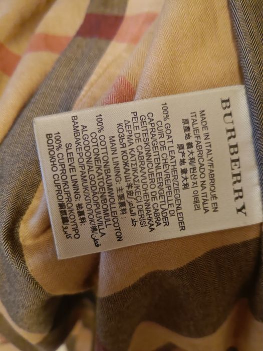 Trencz zamszowy Burberry Brit UK14
