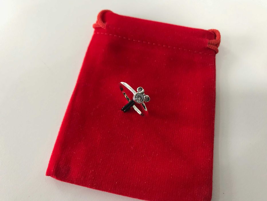 Anel Disney Minnie Mouse Pandora em Prata de Lei 925 Novo!