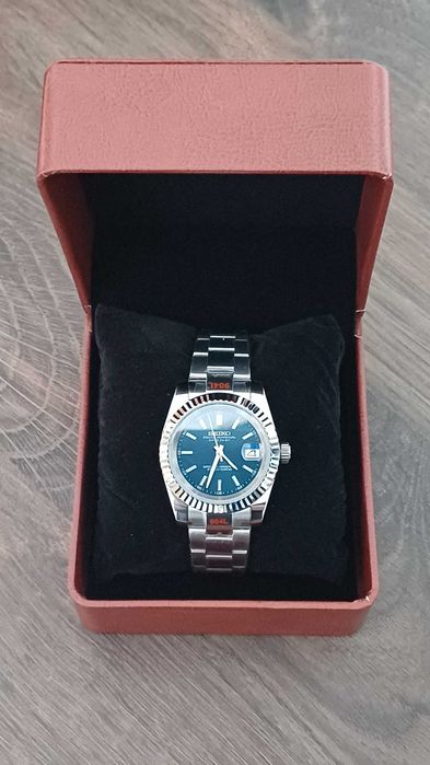 Relógio Seiko Mod automático Datejust Azul