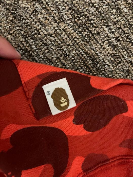 Bape tiger pants red