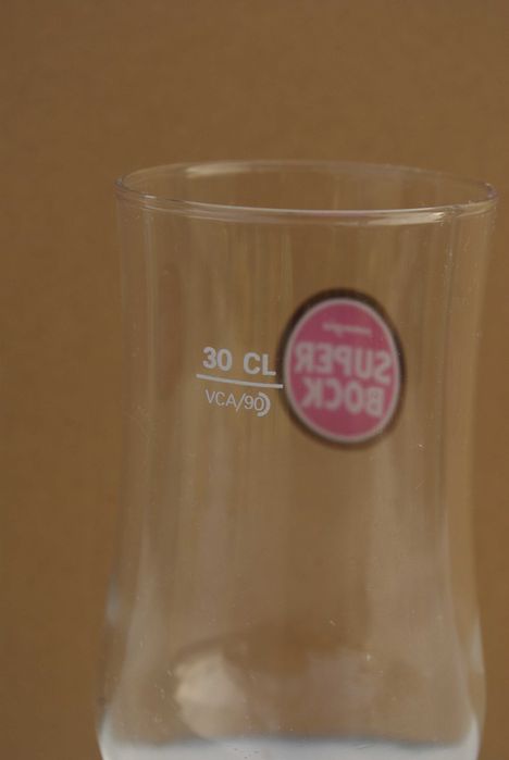 9 copos cerveja, Tulipa Super Bock, 30 cl