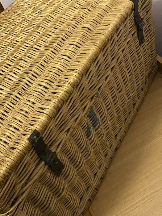 Соломʼяна скриня кошик корзина для білизни